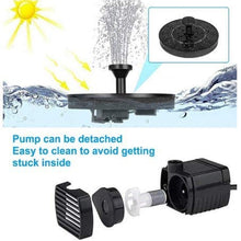 Load image into Gallery viewer, Fountain Pump for Bird Bath Solar Garden Fountain 4 Nozzle Free Standing Floating Solar Powered Water Fountain Pump for Bird Bath Garden Pond Pool Outdoor

