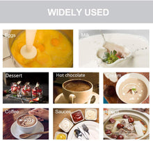 Load image into Gallery viewer, Milk Frother Egg Beater Electric Spring Head Milk Bubble for Large Cup of Milks Thick Creamy Foam Hot Cold Drinks Latte Cappuccino Foamed Coffee Drink
