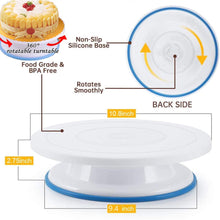 Load image into Gallery viewer, Cake Decorating Supplies, 61 Pcs Cake Decorating Kit with Non-Slip Cake Turntable, Cake Pans, Standard Converters, Cake Decorating Tools, Muffin Cups, Baking Supplies and Baking Set

