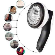 Load image into Gallery viewer, Meidong Upgrade Rechargeable Lint Remover &amp; Fabric Shaver, 3-Leaf Stainless Steel Blades Lint Shaver Defuzzer Pill Fuzz Remover for Clothes, Dryer, Couch, Blanket, Sweater, Furniture
