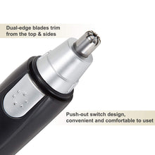 Load image into Gallery viewer, Meidong Ear and Nose Hair Trimmer Clipper Electric Nostril Nasal Hair Clippers Trimmers with Vacuum Cleaning System - Mute Motor, Wet/Dry
