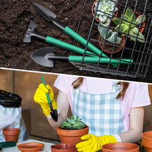 Load image into Gallery viewer, COSMONIC Garden Tools Set, 10 Piece Heavy Duty Gardening Tools with Carrying Case, Ergonomic Hand Tools, Rake, Shovel, Trowel, Sprayer, Gifts for Men, Women and Gardening Lovers
