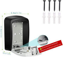 Load image into Gallery viewer, COSMONIC House Key Lock BoxKey Lock Box, 4 Digit Combination Storage Lockbox Wall Mounted for Realtors, Contractors
