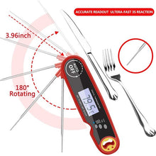 Load image into Gallery viewer, Meidong Digital Instant Read Meat Thermometer with Long Probe -Kitchen Cooking Thermometer for Food Cooking Grilling BBQ Smoker Grill Kitchen Oil Candy Thermometer with Whisk (Battery Not Included)
