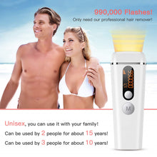 Load image into Gallery viewer, IPL Hair Removal Device At-Home Permanent Hair Remover Upgraded to 990,000 Flashes Painless Laser Hair Removal for Women and men Facial Whole Body Home use with 2 Modes and 5 Levels
