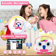 Load image into Gallery viewer, Cosmonic Karaoke Bluetooth Machine for Children with Microphone Karaoke Player Wireless Kid Singing Indoor and Outdoor Travel Activities Party Christmas Birthday Gifts for Children
