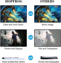 Load image into Gallery viewer, Projector Screen 120 inch 16:9 HD Anti-Crease Portable Projection Screen, Foldable Indoor Outdoor Projector Movies Screen for Home Theater Support Double Sided Projection
