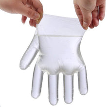 Load image into Gallery viewer, (5*100) Disposable Transparent Barbecue Gloves Work for Food Service gloves,Cooking, Cleaning, Hair Coloring, Painting,BBQ,Food Handling
