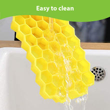 Load image into Gallery viewer, COSMONIC Ice Cube Trays Silicone Easy-Release Flexible 37-Ice Stackable with Spill-Resistant Removable Lid with Covers for Chilled Drinks Cocktail Freezer 2 pack
