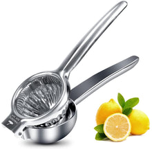 Load image into Gallery viewer, Lemon Squeezer Stainless Steel 304 Hand Press Juicer Manual Citrus for Juicing Lemon ＆ Limes, Vegetables
