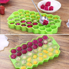 Load image into Gallery viewer, COSMONIC Ice Cube Trays Silicone Easy-Release Flexible 37-Ice Stackable with Spill-Resistant Removable Lid with Covers for Chilled Drinks Cocktail Freezer 2 pack
