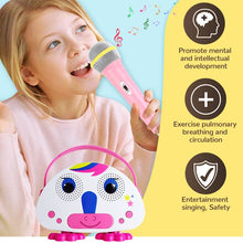 Load image into Gallery viewer, Cosmonic Karaoke Bluetooth Machine for Children with Microphone Karaoke Player Wireless Kid Singing Indoor and Outdoor Travel Activities Party Christmas Birthday Gifts for Children

