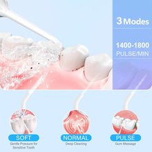 Load image into Gallery viewer, COSMONIC Water Flosser , Water Pick Teeth Cleaner Professional Cordless Dental Oral Irrigator Braces &amp; Bridges Care– 3 Modes Portable and USB Rechargeable IPX6 Waterproof Modes for Home and Travel

