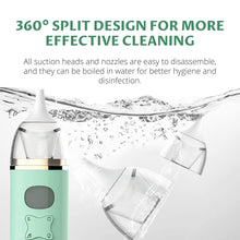 Load image into Gallery viewer, Baby Nasal Aspirator - Battery Powered Nose Cleaner with 3 Suction Levels for Newborn Infant Toddlers Kids for First Aid Kits &amp; Nurseries
