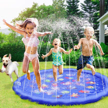 Load image into Gallery viewer, Meidong Splash Pad Sprinkler for Kids Toddlers 68" Splash Water Pad,Outdoor Swimming Pool Splash Play Mat Water Toys for Children for Fun Games Learning Blue
