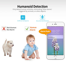 Load image into Gallery viewer, WiFi Camera, 1080P Indoor Camera Wifi Baby Monitor with 2-Way Audio, Human Detection, Night Vision, Home Surveillance Camera for Pet/Baby/Elder
