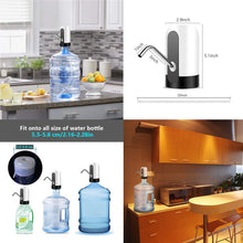 Load image into Gallery viewer, COWIN Water Bottle Dispenser Portable Electric Water Bottle Pump ,Automatic Drinking Water Bottle Pump for Universal 5 Gallon Bottle, for Home Kitchen Office Outdoor Use ,White / Blue / Black
