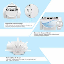 Load image into Gallery viewer, Pefeceve Bubble Machine Automatic Bubble Blower Portable Bubble Maker For Kids 2 Speed Levels Outdoor Indoor Plug in or Batteries Bubble Toys High Output White
