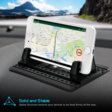 Load image into Gallery viewer, Cell Phone Holder for Car, Dashboard Car Pad Mat Vehicle GPS Mount Universal Fit All Smartphones, Compatible iPhone Xs/XS Max XR X 6S 7/8 Plus, Galaxy Note 9/8 S8/S9/S10 Plus J7 J3, Pixel 3 XL
