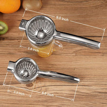Load image into Gallery viewer, Lemon Squeezer Super High Quality Stainless Steel 304 Hand Press Juicer Manual Citrus for Juicing Lemon ＆ Limes, Vegetables 2.3Inch Middle
