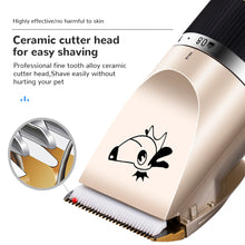 Load image into Gallery viewer, Low Noise Professional Pet Grooming kit, USB Rechargeable Pet Grooming Kit for Dogs Cats with Thick Coats
