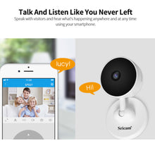 Load image into Gallery viewer, WiFi Camera, 1080P Indoor Camera Wifi Baby Monitor with 2-Way Audio, Human Detection, Night Vision, Home Surveillance Camera for Pet/Baby/Elder
