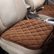Load image into Gallery viewer, 3 PCS Car Seat Cover Pad Mat Cushion Universal Fit Breathable Blanket Nonslip Auto Truck Office Plush Rhombus -Coffee

