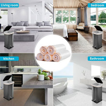 Load image into Gallery viewer, Trash Bags, Meidong Garbage Bag 13 Gallon Large Kitchen Drawstring Strong Bag, 5 Rolls/115 Pcs, White
