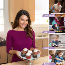 Load image into Gallery viewer, Cake Decorating Supplies, 61 Pcs Cake Decorating Kit with Non-Slip Cake Turntable, Cake Pans, Standard Converters, Cake Decorating Tools, Muffin Cups, Baking Supplies and Baking Set
