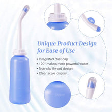 Load image into Gallery viewer, Meidong Portable Travel Bidet Peri Bottle for Postpartum Care Handheld Personal Bidet Sprayer 500ML Eva Bottle Water Capacity Cleaner for Personal Hygiene Cleaning Baby Bidet Hemmeroid Treatments

