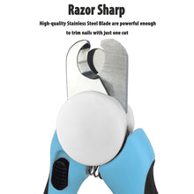 Load image into Gallery viewer, Dog &amp; Cat Pets Nail Clippers and Trimmers - with Safety Guard to Avoid Over Cutting, Free Nail File, Razor Sharp Blade - Professional Grooming Tool for Pets
