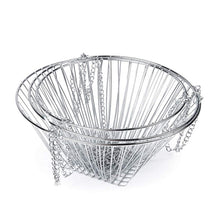 Load image into Gallery viewer, 3 Tier Hanging Fruit Basket, Modern Country Style Home Decor, Countertop Space Saver for Fruits or Vegetables (Silver)
