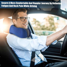 Load image into Gallery viewer, Meidong Travel Pillow Memory Foam Neck Pillow, Upgrade Design Perfect Support Machine Washable Airplane Travel Kit U Shaped Pillow with 3D Contoured Eye Mask, Earplugs, Travel Bag
