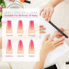 Load image into Gallery viewer, Nail Files and Buffer, Meidong Professional Manicure Tools Kit Rectangular Art Care Buffer Block Tools 100/180 Grit 12Pcs/Pa
