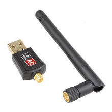 Load image into Gallery viewer, AC600 USB WiFi Adapter for PC - Wireless Network Adapter for Desktop with 2.4GHz, 5.8GHz High Gain Dual Band 2dBi Antenna（Detachable）, Supports Win10/Win8/Win7/XP, Linux, Vista, Mac
