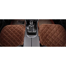 Load image into Gallery viewer, 3 PCS Car Seat Cover Pad Mat Cushion Universal Fit Breathable Blanket Nonslip Auto Truck Office Plush Rhombus -Coffee
