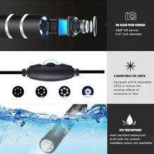 Load image into Gallery viewer, Cosmonic Ear Wax Removal Tool, USB Otoscope-Ear Scope Camera, 5.5 mm Waterproof HD Digital Endoscope with Earwax Cleaning Tool for Android/Windows/Mac
