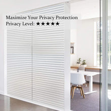 Load image into Gallery viewer, Cosmonic Privacy Window Film Glass Door Stickers Static Clings Blinds Pattern Window Tint Decorative Coverings for Bathroom Home 23.6 x 78.7 inch
