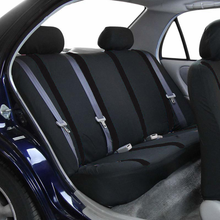 Load image into Gallery viewer, Car Seat Covers, Full Set - Front and Rear Bench Back Seat Cover Easy to Install, Universal Fit for Cars Auto Truck Van SUV for Four Seasons Universal Black Nine-Piece Set
