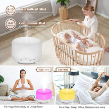 Load image into Gallery viewer, COSMONIC Essential Oil Diffuser, 500ml l Diffusers for Essential Oils with Remote Control, Aromatherapy Diffuser Ultrasonic Humidifier with 7 Color LED Lights &amp; Waterless Auto-Off
