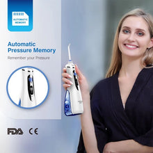 Load image into Gallery viewer, Waterpulse V400PLUS Water Flosser Dental Oral Irrigator Cordless Rechargeable 240ML 3 Modes 4 Jet Tips Oral Irrigator for Travel Home Braces and Bridges Care
