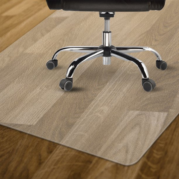 Office Chair Mat for Hardwood Floor, Clear Hard Floor Chair Mat for Easy Glide and Protection Under Desk Chair (35.4