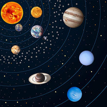 Load image into Gallery viewer, COSMONIC Glowing Ceiling Decals Bright Solar System 9 Planets Wall Stickers Shining Space Decoration
