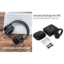 Load image into Gallery viewer, Bluetooth Active Noise Canceling Headphones Over-Ear Headphones, Black, E7 Pro, 35Hrs Wireless Headphones Over Ear with Quick Charge, for Travel Work TV PC Phone
