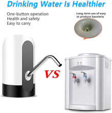 Load image into Gallery viewer, COWIN Water Bottle Dispenser Portable Electric Water Bottle Pump ,Automatic Drinking Water Bottle Pump for Universal 5 Gallon Bottle, for Home Kitchen Office Outdoor Use ,White / Blue / Black
