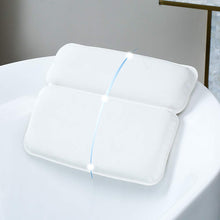 Load image into Gallery viewer, COSMONIC Bath Pillow Bathtub Spa Pillow 7 Powerful Suction Cups Bath Cushion for Tub Neck and Back Support Fits All Bathtub Hot Tub Home Spa

