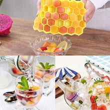 Load image into Gallery viewer, COSMONIC Ice Cube Trays Silicone Easy-Release Flexible 37-Ice Stackable with Spill-Resistant Removable Lid with Covers for Chilled Drinks Cocktail Freezer 2 pack
